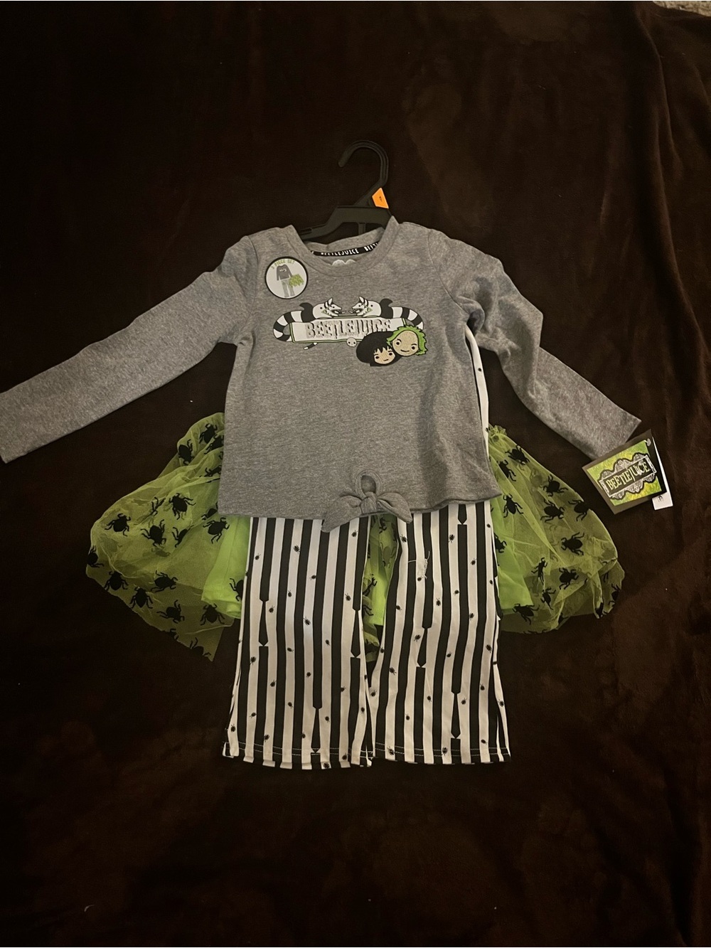 Girls Beetlejuice Gray & Green Set - Official Licensed